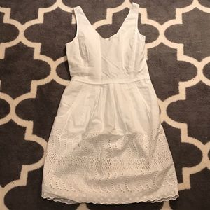 J Crew White Lace Dress Size 00